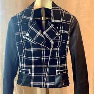 I call this one: Moto Jacket Meets Coco Chanel